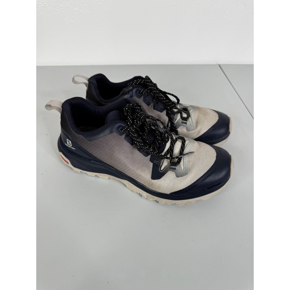 Salomon X Ultra Pioneer Hiking Shoes Navy Tan Womens 8 Art 413017
